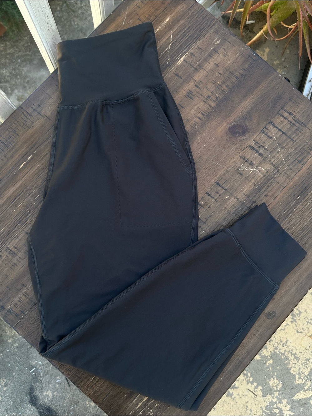 High-Rise Charcoal Joggers